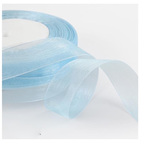 Transparent Organzaband 45 Meter × 2cm Sheer Geschenkband Bunte Schleifenband Dekoband Weihnachtenband Bastelband Bänder aus Organza für Hochzeits Party Geburtstag GeschenkverpackungHimmelblau Transparent Organzaband 45 Meter × 2cm Sheer Geschenkband Bunte Schleifenband Dekoband Weihnachtenband Bastelband Bänder aus Organza für Hochzeits Party Geburtstag GeschenkverpackungHimmelblau von Pmnzdy