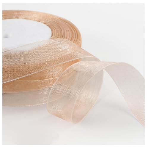 Transparent Organzaband 45 Meter × 2cm Sheer Geschenkband Bunte Schleifenband Dekoband Weihnachtenband Bastelband Bänder aus Organza für Hochzeits Party Geburtstag GeschenkverpackungKhaki Transparent Organzaband 45 Meter × 2cm Sheer Geschenkband Bunte Schleifenband Dekoband Weihnachtenband Bastelband Bänder aus Organza für Hochzeits Party Geburtstag GeschenkverpackungKhaki von Pmnzdy