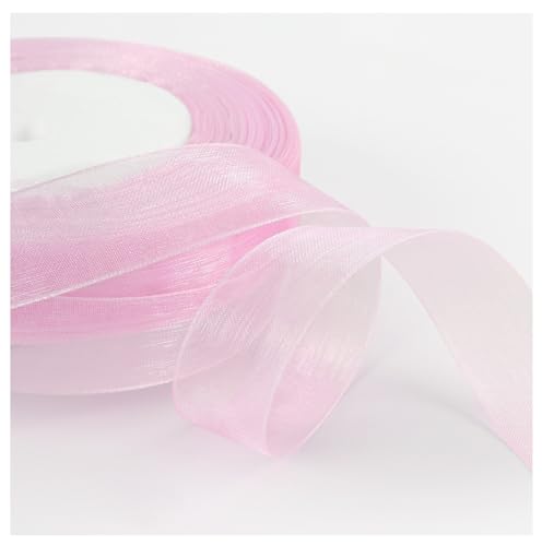 Transparent Organzaband 45 Meter × 2cm Sheer Geschenkband Bunte Schleifenband Dekoband Weihnachtenband Bastelband Bänder aus Organza für Hochzeits Party Geburtstag GeschenkverpackungLila-Rosa Transparent Organzaband 45 Meter × 2cm Sheer Geschenkband Bunte Schleifenband Dekoband Weihnachtenband Bastelband Bänder aus Organza für Hochzeits Party Geburtstag GeschenkverpackungLila-Rosa von Pmnzdy