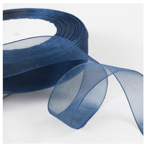Transparent Organzaband 45 Meter × 2cm Sheer Geschenkband Bunte Schleifenband Dekoband Weihnachtenband Bastelband Bänder aus Organza für Hochzeits Party Geburtstag GeschenkverpackungMarineblau Transparent Organzaband 45 Meter × 2cm Sheer Geschenkband Bunte Schleifenband Dekoband Weihnachtenband Bastelband Bänder aus Organza für Hochzeits Party Geburtstag GeschenkverpackungMarineblau von Pmnzdy