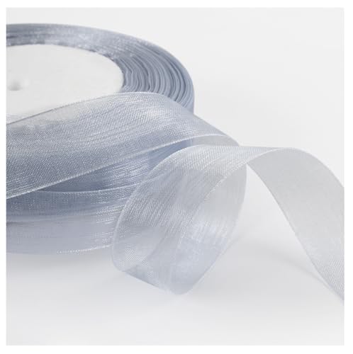 Transparent Organzaband 45 Meter × 2cm Sheer Geschenkband Bunte Schleifenband Dekoband Weihnachtenband Bastelband Bänder aus Organza für Hochzeits Party Geburtstag GeschenkverpackungSilbergrau Transparent Organzaband 45 Meter × 2cm Sheer Geschenkband Bunte Schleifenband Dekoband Weihnachtenband Bastelband Bänder aus Organza für Hochzeits Party Geburtstag GeschenkverpackungSilbergrau von Pmnzdy