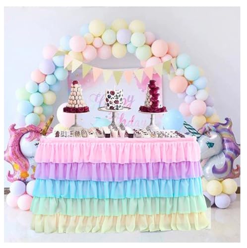 Tutu Tüll Tischröcke Bonbonfarbe Plissee Flauschiger Tischrock für Desserttisch Geburtstagstisch Dekoration Party-Tischröcke für Party, Hochzeit, Geburtstag,Babyparty,Hotel Bankett Tischdekoration Tutu Tüll Tischröcke Bonbonfarbe Plissee Flauschiger Tischrock für Desserttisch Geburtstagstisch Dekoration Party-Tischröcke für Party, Hochzeit, Geburtstag,Babyparty,Hotel Bankett Tischdekoration von Pmnzdy