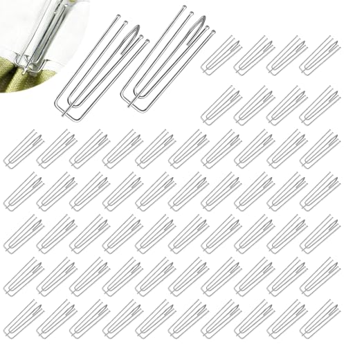 Pmueuff Gardinenhaken Metall, 60 Stück Vorhanghaken Aus Edelstahl 4-Zinken Design Pinch Vorhang Haken Gardinen Haken zum Einhängen Curtain Hooks Faltenhaken für Gardinen und Vorhangringe Schienen Pmueuff Gardinenhaken Metall, 60 Stück Vorhanghaken Aus Edelstahl 4-Zinken Design Pinch Vorhang Haken Gardinen Haken zum Einhängen Curtain Hooks Faltenhaken für Gardinen und Vorhangringe Schienen von Pmueuff