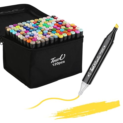 120 Farben Alkohol Kunst Marker Set, Dual Tips Sketch Marker Mit Etui, Malstifte Für Kinder, Erwachsene, Studenten Permanent Marker Zum Skizzieren Färben Zeichnen Illustration Kartenherstellung 120 Farben Alkohol Kunst Marker Set, Dual Tips Sketch Marker Mit Etui, Malstifte Für Kinder, Erwachsene, Studenten Permanent Marker Zum Skizzieren Färben Zeichnen Illustration Kartenherstellung von Pocaton
