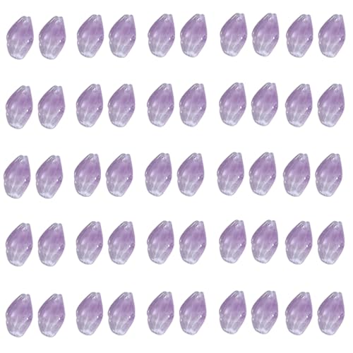 50 PCs Glasblätter Gradient Glasperlen 12x20mm Kunstversorgungen Für Kreative Schmuck Herstellung Haarnadel Dekoration Perlen Gradienten Blütenblätter Für Haarnadelschmuck Kunstprojekt Machen von Pocoiau