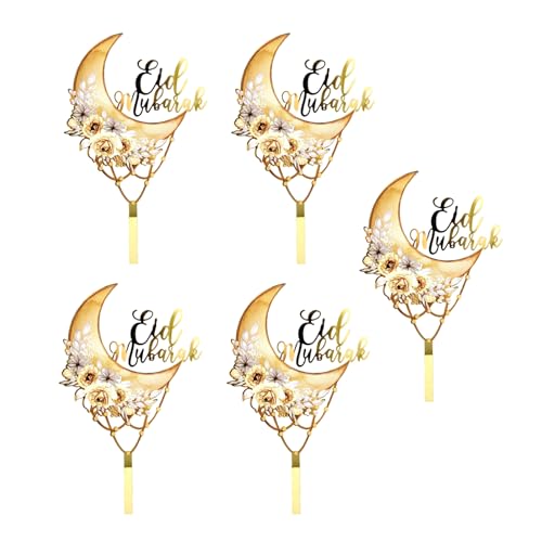 5pieces Cupcake Toppers Kuchen Dekoration Eid Theme Cake Picks Hochzeitstortezubehör Für Partyfeierlichkeiten Geeignet 5pieces Cupcake Toppers Kuchen Dekoration Eid Theme Cake Picks Hochzeitstortezubehör Für Partyfeierlichkeiten Geeignet von Pocoiau