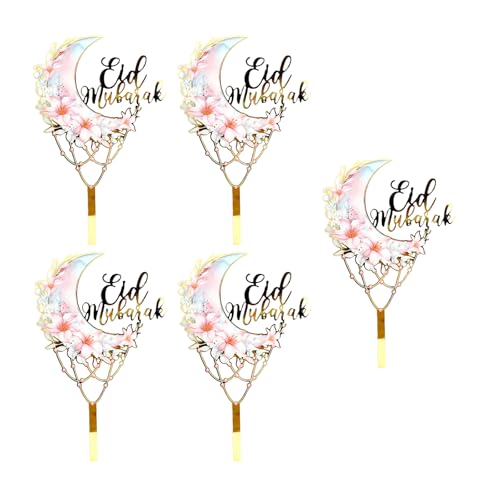5pieces Cupcake Toppers Kuchen Dekoration Eid Theme Cake Picks Hochzeitstortezubehör Für Partyfeierlichkeiten Geeignet 5pieces Cupcake Toppers Kuchen Dekoration Eid Theme Cake Picks Hochzeitstortezubehör Für Partyfeierlichkeiten Geeignet von Pocoiau