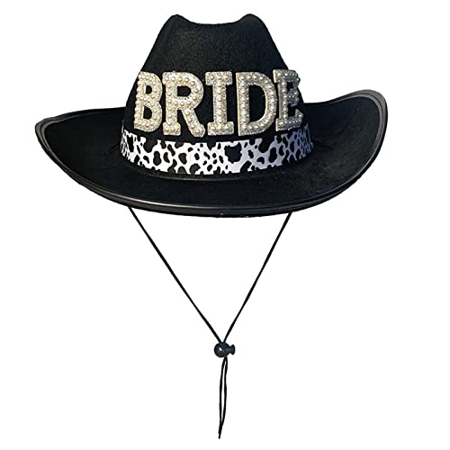 Cowboyhut für die Braut, Fedora, Mrs Cowgirl-Hut, für Brautparty, Junggesellinnenabschied, Hüte, Cowgirl-Hut, Brautparty-Requisiten Cowboyhut für die Braut, Fedora, Mrs Cowgirl-Hut, für Brautparty, Junggesellinnenabschied, Hüte, Cowgirl-Hut, Brautparty-Requisiten von Pocoiau