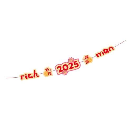 Elegantes Neujahrsbanner Set Frühlingsfest Papierzug Flaggen Hängende Ornament Cartoon Charaktere Girlanden für Tür Elegantes Neujahrsbanner Set Frühlingsfest Papierzug Flaggen Hängende Ornament Cartoon Charaktere Girlanden für Tür von Pocoiau