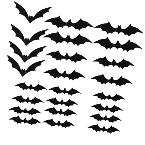 Flying Bat Clings Wasserdichte selbstklebende PVC-Aufkleber, realistische Wandaufkleber, Halloween-Dekoration für Zuhause, PVC für die Wand Flying Bat Clings Wasserdichte selbstklebende PVC-Aufkleber, realistische Wandaufkleber, Halloween-Dekoration für Zuhause, PVC für die Wand von Pocoiau