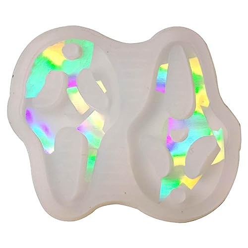 Holografische Silikonformen, Licht- und Harzformen, Ohrring-Anhänger, Form für Schlüsselanhänger, Schmuckherstellung, Ohrringe, Anhänger von Pocoiau