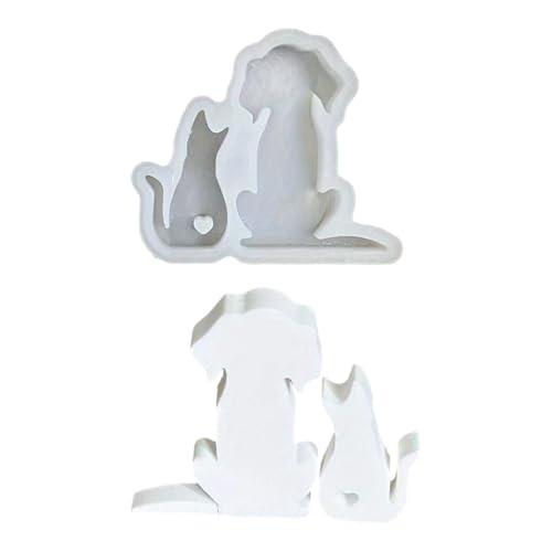 Hunde- und Katzenformen, Gipsformen, Tier-Silikon-Ornamente, Epoxidharzformen, Tiergussformen, Hunde- und Katzen-Ornament, Epoxidharz von Pocoiau