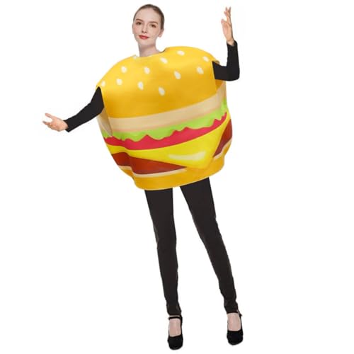 Lustiges Pizza-Hamburger-Kostüm für Erwachsene, Unisex, für Cosplay, Themen-Event, Festival, Feier, Party, Kostüm für Erwachsene von Pocoiau