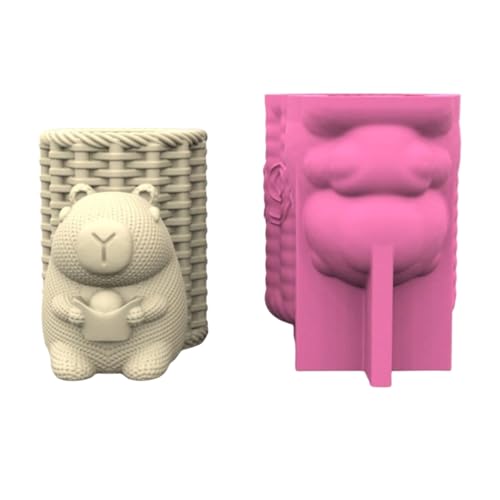 Mehrzweck Silikon Töpfe Schimmel Succulents Pflanzerform Formen Capybaras Form Zum Herstellen Von Epoxidharz Pflanzer Und Organisatoren von Pocoiau