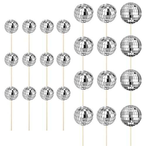 Miniatur Discos Cupcake Picks Kuchen Topper Dessert Geburtstag Dekorationen Festival Kuchen Verzierungen, 24 Stück Miniatur Discos Cupcake Picks Kuchen Topper Dessert Geburtstag Dekorationen Festival Kuchen Verzierungen, 24 Stück von Pocoiau