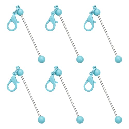 Perlenkette, kreative Perlen, Metallperlen, Schlüsselanhänger, Zubehör für Schmuckherstellung, 6 Stück Perlenkette, kreative Perlen, Metallperlen, Schlüsselanhänger, Zubehör für Schmuckherstellung, 6 Stück von Pocoiau