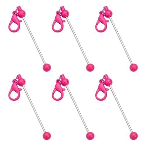 Perlenkette, kreative Perlen, Metallperlen, Schlüsselanhänger, Zubehör für Schmuckherstellung, 6 Stück Perlenkette, kreative Perlen, Metallperlen, Schlüsselanhänger, Zubehör für Schmuckherstellung, 6 Stück von Pocoiau
