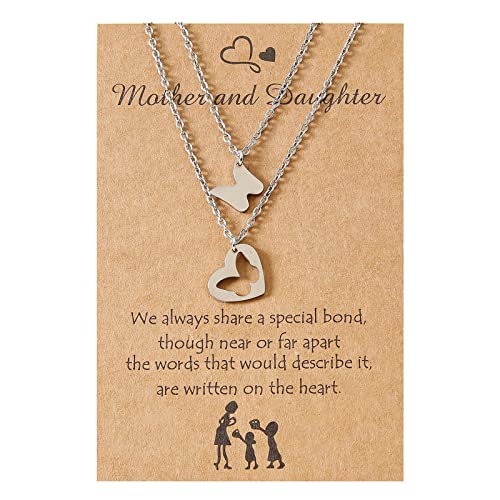 Pocoiau 2pieces/Set Mom Daughter Halskette Matching Ausschnitt Für Schmetterling Halsketten Schmuck Für Party Geburtstag Weihnachten Ornamente Pocoiau 2pieces/Set Mom Daughter Halskette Matching Ausschnitt Für Schmetterling Halsketten Schmuck Für Party Geburtstag Weihnachten Ornamente von Pocoiau