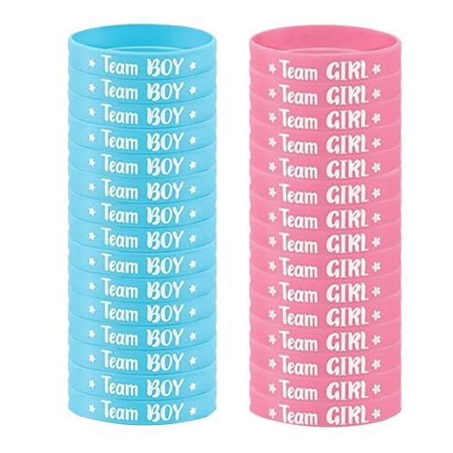 Pocoiau Baby Gender Expose Celebration Armbänder Unisex Baby Geschlecht Expose Party Armbänder Geschlecht Expose Party Dekorationen Spaß Geschlecht Expose Ideen von Pocoiau