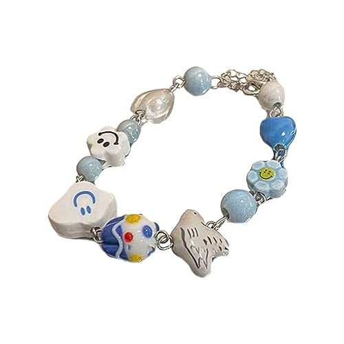 Pocoiau Keramik Farbenfrohe Perlen Armbänder Mode Verstellbares Armband Süßarmarmfreundschaft Schmuck Accessoires Schmuck Schmuck von Pocoiau