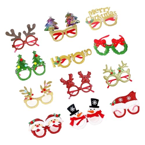 Pocoiau Plastikrahmen Party Brillen Set Weihnachten Praktische Geburtstags Cosplay Dekorationen Mit Waschbarem Design Leichtes Feiertag von Pocoiau