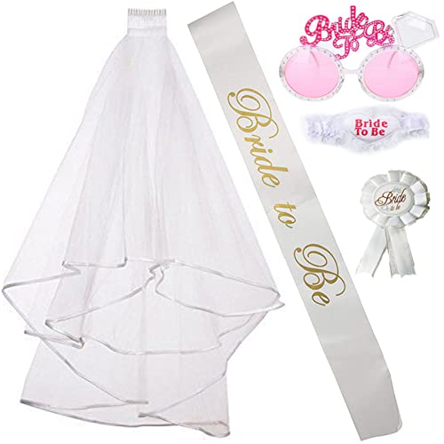 Pocoiau Schärpe für die zukünftige Braut, Brautparty, Schleier, Junggesellinnenabschied, Brille, Strumpfband, Brautabzeichen, Brautparty Pocoiau Schärpe für die zukünftige Braut, Brautparty, Schleier, Junggesellinnenabschied, Brille, Strumpfband, Brautabzeichen, Brautparty von Pocoiau