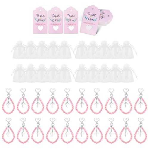 Pocoiau Taufgeschenk-Set enthält Kreuze, Schlüsselanhänger, Taschen und Karten für Babypartys und Taufe Pocoiau Taufgeschenk-Set enthält Kreuze, Schlüsselanhänger, Taschen und Karten für Babypartys und Taufe von Pocoiau