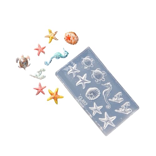 Professionelle Seerie Serie Nägel Kunstformen Kleine Accessoires Schimmel Nägel Dekorative Formen Für Salon Maniküre Dekorationen Meeresnägelkunstform von Pocoiau