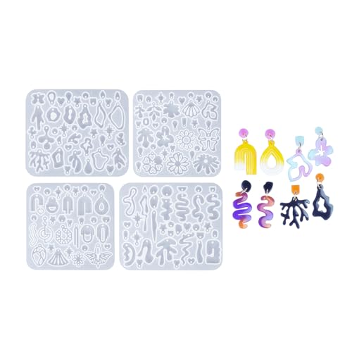 Set Von 4 Auffälligen Ohrringen Schimmel Geometrische Unregelmäßige Ohrhörer Silikonform Schmuckzubehör Machen Accessoires Set Von 4 Auffälligen Ohrringen Schimmel Geometrische Unregelmäßige Ohrhörer Silikonform Schmuckzubehör Machen Accessoires von Pocoiau