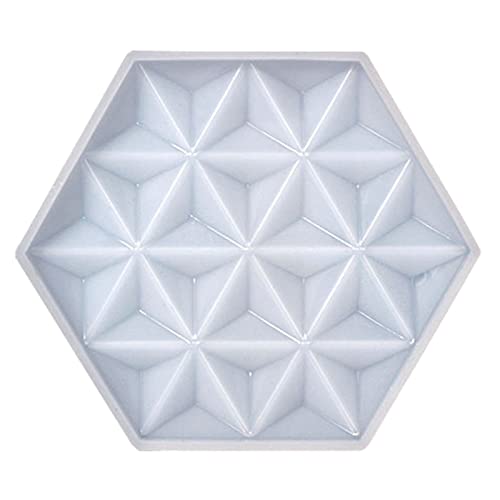 Silikon-Untersetzer, geometrisches Design, Epoxidharz, Formen für Tischdekoration, handgefertigte Tassenmatte, Schmuckwerkzeug, sechseckig, quadratisch, Ablageschale von Pocoiau