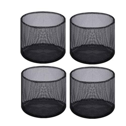 Wasser-Pflanzbeutel, wiederverwendbar, Netzstoff, für Wasser, Garten, Teich, atmungsaktiv, quadratisch/rund, für Moor, terrestrisch, PVC, Netz, Moor, Pflanze, Wachstumsbeutel, 4 Stück von Pocoiau