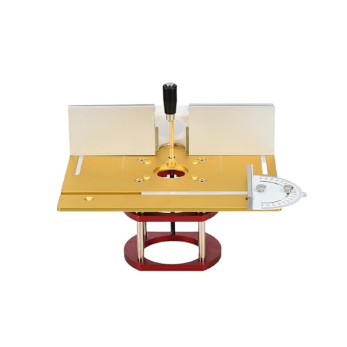 Frästisch für Oberfräse Einlegeplatte Set, Aluminiumlegierung Flip Board Schneidemaschine Router Table TischfräSe zum Nuten Zapfenschneiden BesäUmen und Anfasen (B) von Poeahu