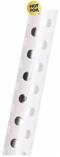 Geschenkpapier Weiß Punkte Silber Geschenkpapier Weiß Punkte Silber von Poetry paper