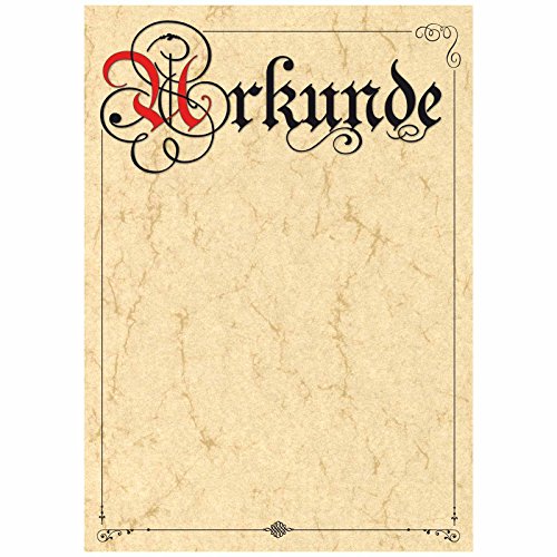 10 Stück Urkunde Urkundenpapier 160g Papier A4 Qualitätsdruck auf Elefantenhaut zum selbst bedrucken von pokalspezialist