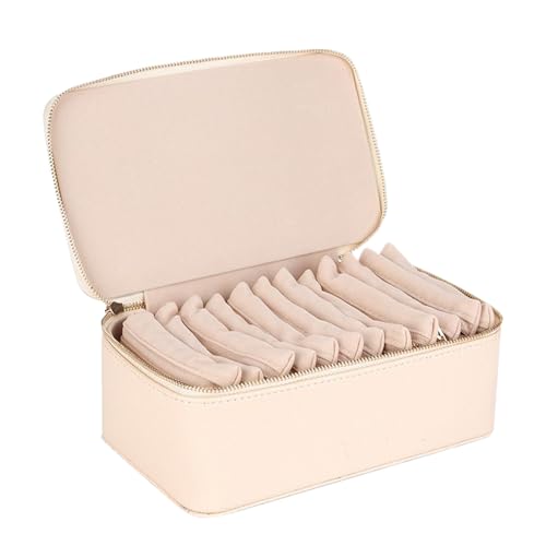 Familiarn Reise-Schmuckschatulle mit kleinen Beuteln, Reise-Schmuckschatulle, Aufbewahrung Edelsteine, eleganter tragbarer Ringhalter, kompakter und mehrteiliger Organizer, 21,6 cm, für Frauen Familiarn Reise-Schmuckschatulle mit kleinen Beuteln, Reise-Schmuckschatulle, Aufbewahrung Edelsteine, eleganter tragbarer Ringhalter, kompakter und mehrteiliger Organizer, 21,6 cm, für Frauen von Pokronc