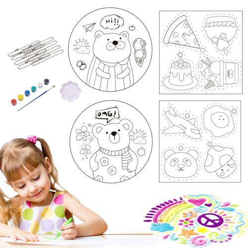 Farbe, 3D-Leinwandpapierschwamm, 3D-Malschwamm, Langlebige Lebendige Farben, Bastelzubehör Mit Stift, 6-10 cm/2,36-3,94 Zoll Für Grußkartenprojekte Farbe, 3D-Leinwandpapierschwamm, 3D-Malschwamm, Langlebige Lebendige Farben, Bastelzubehör Mit Stift, 6-10 cm/2,36-3,94 Zoll Für Grußkartenprojekte von Pokronc