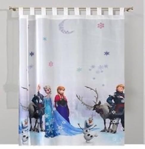 Voile-Gardine, mit Ösen, Eiskönigin (Frozen), 2 x 150 cm, 250 Stück von Poland