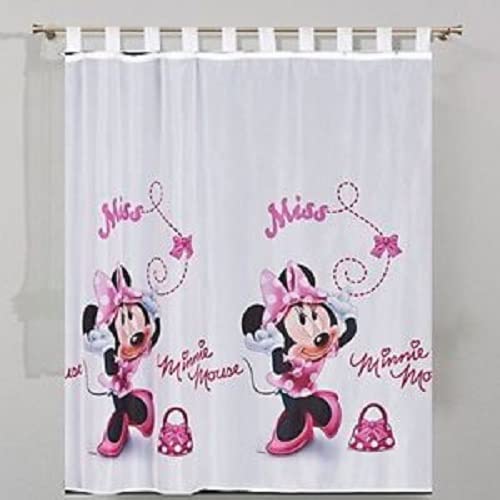 Voile-Vorhang, Minnie Maus, mit Schlaufen, 225 cm, 200 Stück von Poland