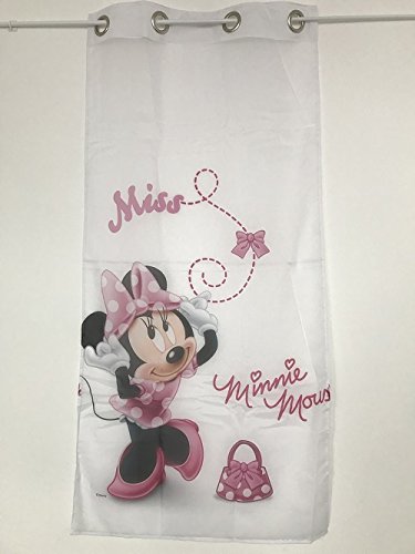 Voile-Vorhang Minnie Mouse, mit Ösen, Rot, 2 x 150 cm, 200 Stück von Poland