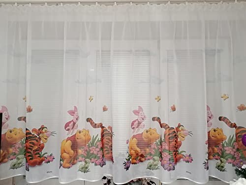 Voile-Vorhang Winnie Puuh, mit Schlitzen, 2 x 75 cm, 150 Stück Voile-Vorhang Winnie Puuh, mit Schlitzen, 2 x 75 cm, 150 Stück von Poland