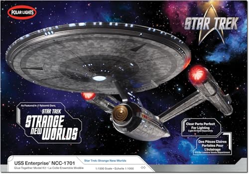 Polar Lights Star Trek Strange New Worlds U.S.S. Enterprise Modellbausatz im Maßstab 1:1000 von Polar Lights