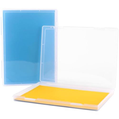 2 Stück Archivbox A4, Durchsichtige Aufbewahrungsbox, Tragbarer Projektkoffer aus Plastik für A4-Dateien, Organizer A4 für Papieraufbewahrung, Dokumente, Puzzle, Briefe, Sammelalben(SIZE:31*23*2.5cm) von Polartreehome