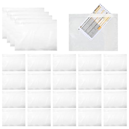 Packung mit 25 Lieferscheintaschen, Selbstklebende Lieferscheintaschen, Transparente Versandtaschen, Transparente Versandtaschen, Dokumententaschen für Begleitbriefe Zertifikate Rechnunge Packung mit 25 Lieferscheintaschen, Selbstklebende Lieferscheintaschen, Transparente Versandtaschen, Transparente Versandtaschen, Dokumententaschen für Begleitbriefe Zertifikate Rechnunge von Polartreehome
