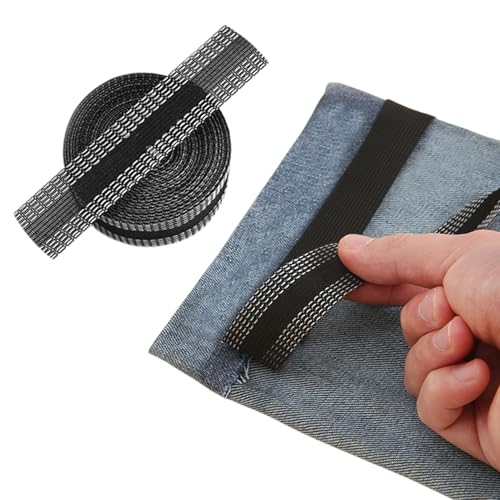 Polartreehome 10m Saumband zum Aufbügeln, Gardinen Kürzen ohne Nähen Bügelband, Selbstklebende Saumband für Hosen Kleidung Stoffe, 2,5cm Breit von Polartreehome