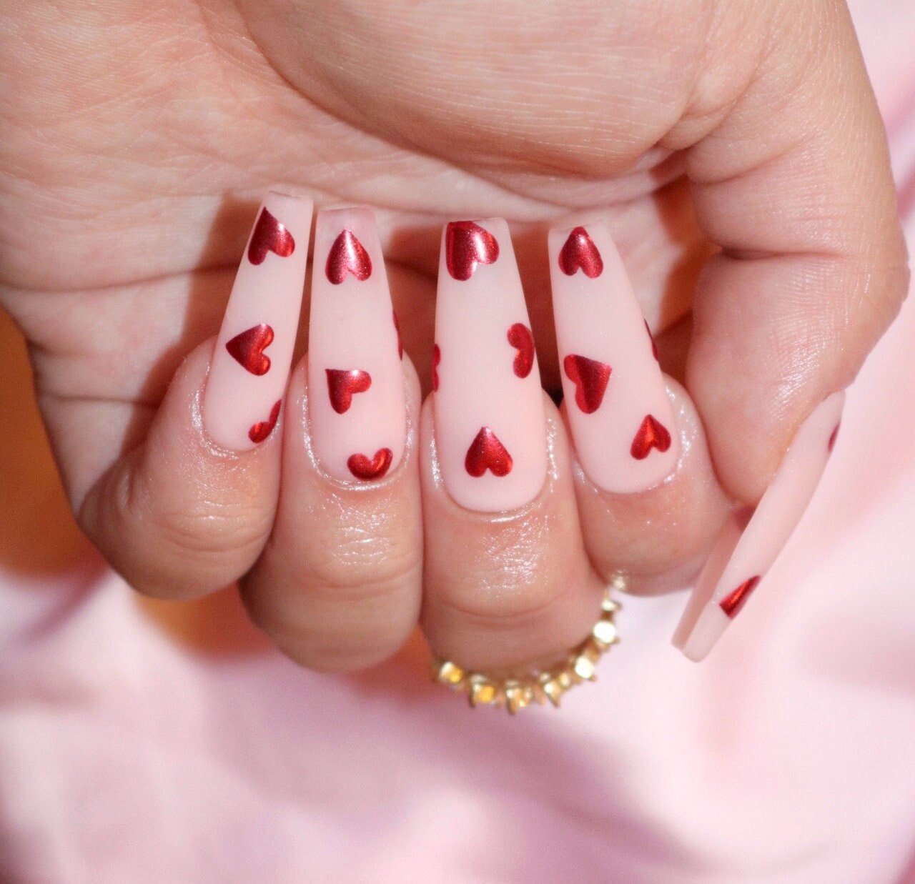 stück Meines Herzens | Rotes Chrom Herz Nägel Valentinstag Gel X Drücken Sie Auf Die stück Meines Herzens | Rotes Chrom Herz Nägel Valentinstag Gel X Drücken Sie Auf Die von PolishedbyTeresa