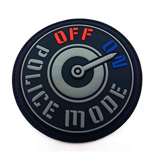 Police Mode PVC Patch - Polizei - Rubber - Klettpatch von Polizeimemesshop