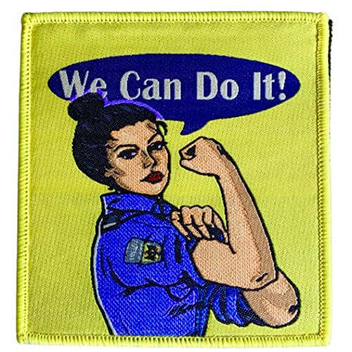 Polizeimemesshop We Can Do It Textil Patch - Polizei - Frau - Polizistin - Klettpatch von POLIZEIMEMESSHOP