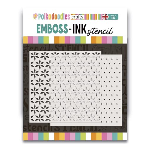 Emboss-Ink Schablonen Layered Poinsettia Stencils x 2-6x6 Emboss-Ink Schablonen Layered Poinsettia Stencils x 2-6x6 von Polkadoodles