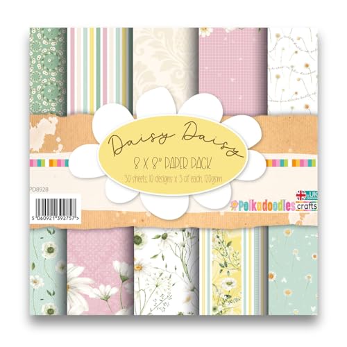 Polkadoodles Daisy Daisy 8 x 8 Papierpackung für Kartenherstellung, Basteln, Scrapbooking, Kunstjournale Polkadoodles Daisy Daisy 8 x 8 Papierpackung für Kartenherstellung, Basteln, Scrapbooking, Kunstjournale von Polkadoodles