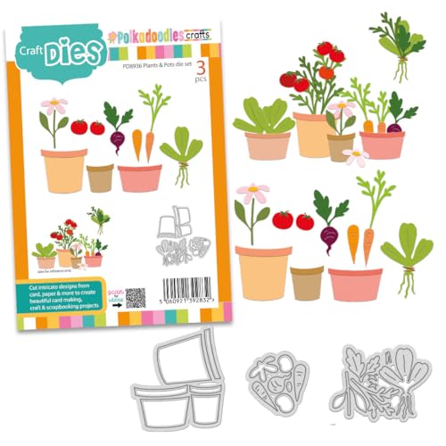 Polkadoodles Stanzformen für Pflanzen und Töpfe zur Kartenherstellung, Bastelbedarf, Scrapbooking, gemischte Medien Polkadoodles Stanzformen für Pflanzen und Töpfe zur Kartenherstellung, Bastelbedarf, Scrapbooking, gemischte Medien von Polkadoodles